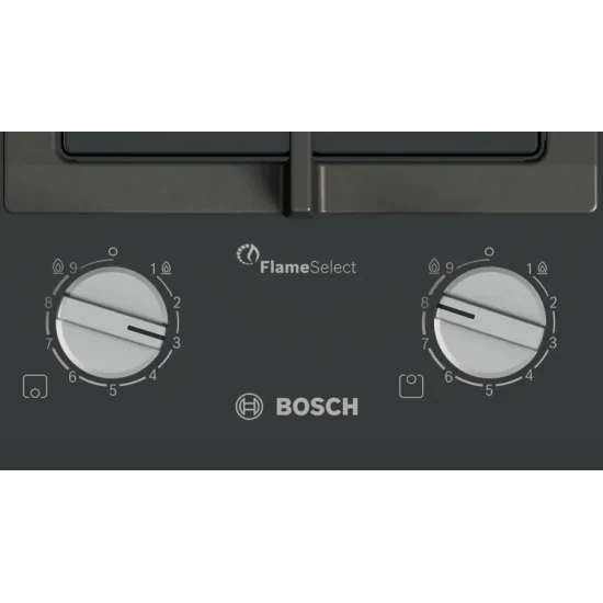 BOSCH PRB3A6I40 Cotttura Gas Domino 30cm FlameSelect Black Glass