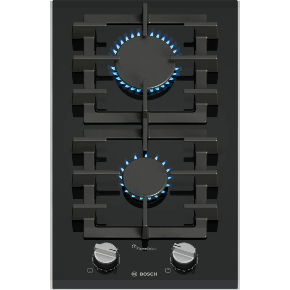 BOSCH PRB3A6I40 Cottura Gas Domino 30cm FlameSelect Black Glass