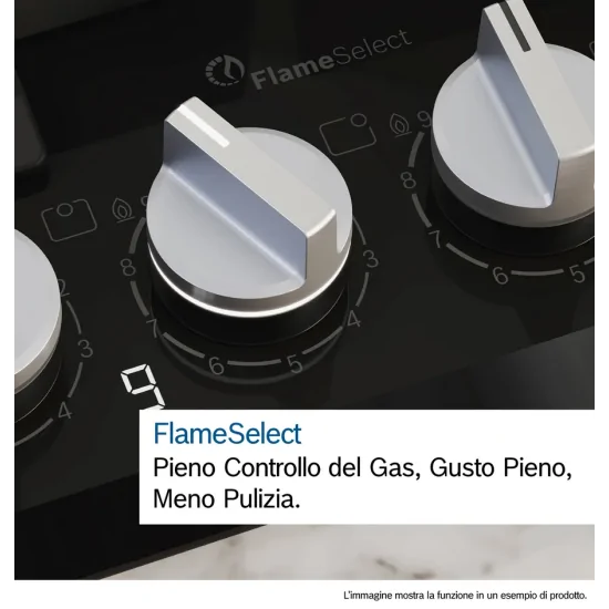 BOSCH PRA3A6I10 Piano Cottura Domino Gas 30cm Wok 6.0kW FlameSelect