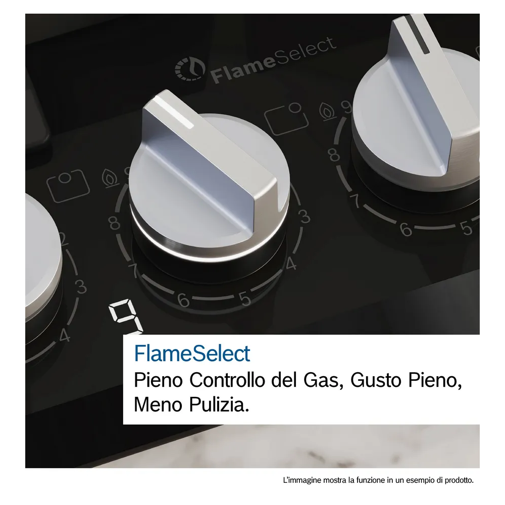 PRA3A6I10 Piano Cottura Domino Gas 30cm Wok 6.0kW FlameSelect