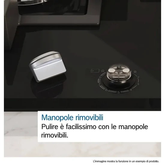 BOSCH PRS9A6H40 Gas Cooking Floor 90cm 5 Fuochi Wok 5kW Home Connect