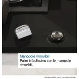 BOSCH PRS9A6H40 Пол для приготовления газа 90 см 5 Fuochi Wok 5 кВт Home Connect