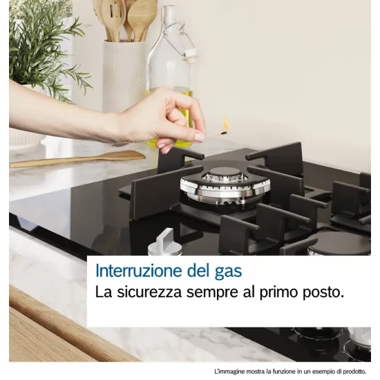 BOSCH PRS9A6H40 Gas Cooking Floor 90cm 5 Fuochi Wok 5kW Home Connect