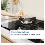 BOSCH PRS9A6H40 Gas Cooking Floor 90cm 5 Fuochi Wok 5kW Inicio Conectar