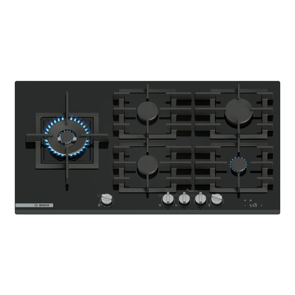 BOSCH PRS9A6H40 Gas Cooking Floor 90cm 5 Fuochi Wok 5kW Inicio Conectar