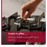 NEFF T29RHS4S0 Gas Cooking Floor 90cm FlameSelect Wok 5kW Black Glass