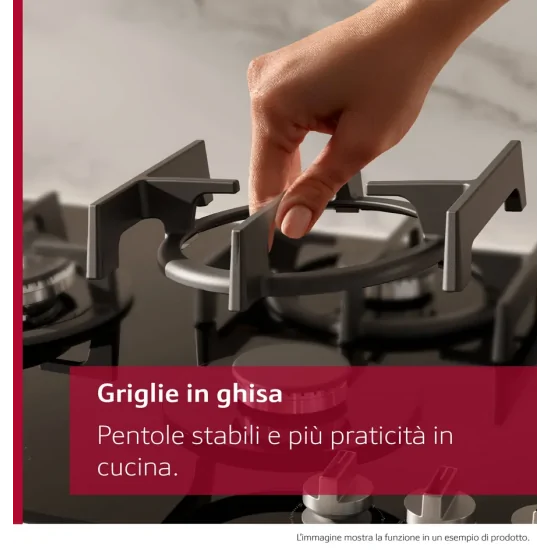 NEFF T27PIQ4S0 Площадка для приготовления газа 75cm FlameSelect Wok 4kW Black Glass