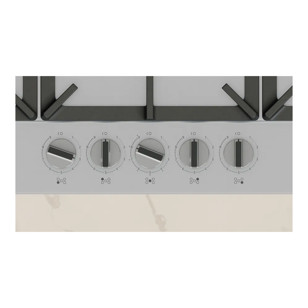 NEFF T29CIR8N0 Piano Cottura Gas 90cm FlameSelect Wok 5kW Inox