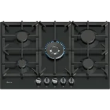 Neff T27CIQ8S0 - Piano Cottura a Gas, 75 cm, Acciaio Smaltato, Nero