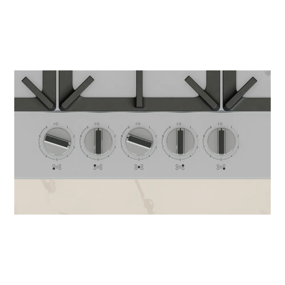 Wohnung Kochen Edelstahl dreifach zentrale Krone.a Gas 75 cm NEFF