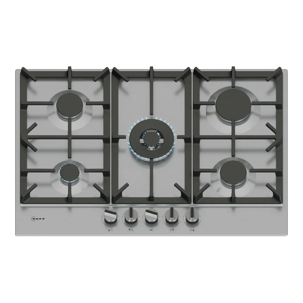 Wohnung Kochen Edelstahl dreifach zentrale Krone.a Gas 75 cm NEFF