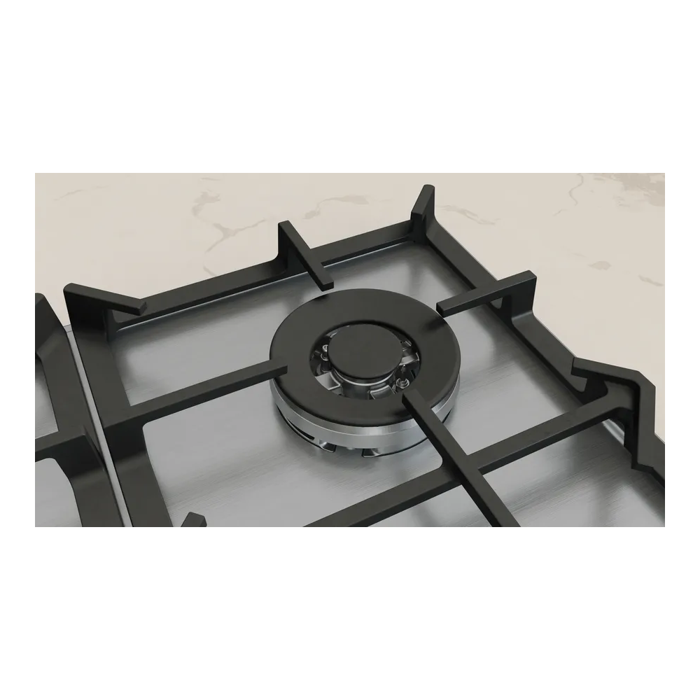 Floor Cooking Stainless steel triple crown .a Gas from 60 cm 4 NEFF fires