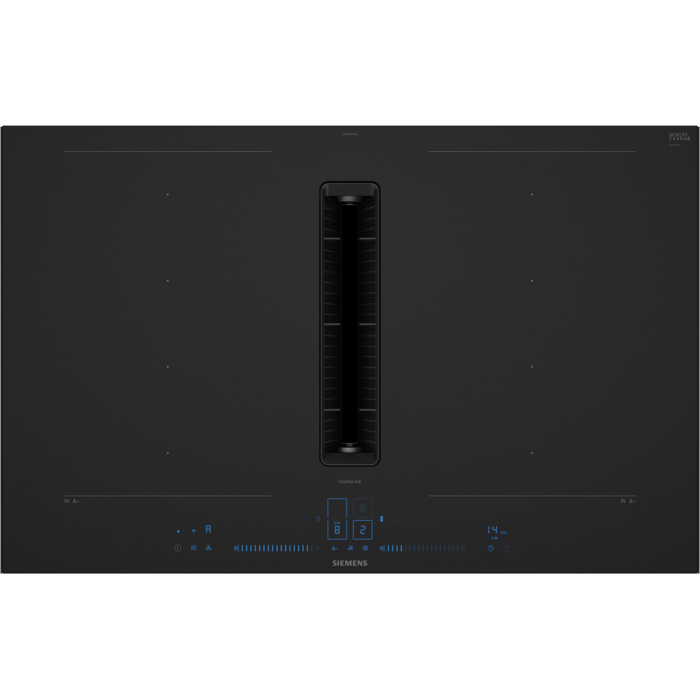 Piano Aspirante Siemens EX87BNX68E 80 cm | flexInduction, Aspirazione Auto | Duegstore