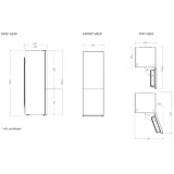 Bertazzoni RBM60F5FBNC: Frigo Glass Black 201cm + 杜埃格斯托尔