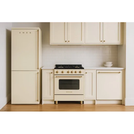 SMEG FA8005LPO6 Colonial combined fridge cream Left D