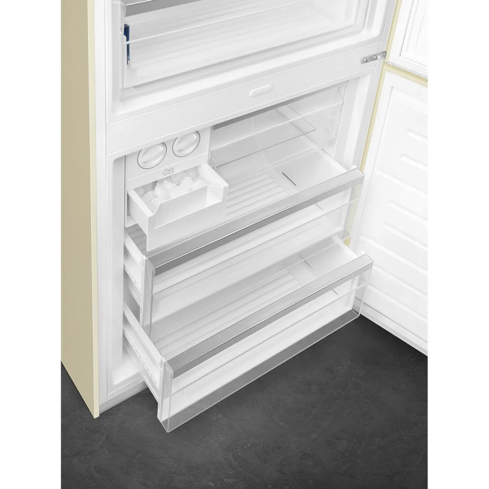 SMEG FA8005LPO6 Colonial-kombinierte Kühlschrank-Creme links d