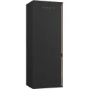 SMEG FA8005LA5Rigorifère Combinaison Smeg FA8005LAO6 Ligne coloniale Total anthracite Aucun gel