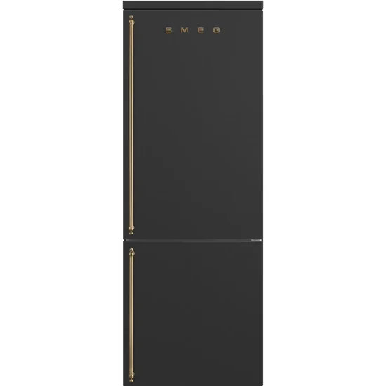 SMEG комбинированный холодильник FA8005RA06 колониальный антрацит общей нет морозного правого шарнира