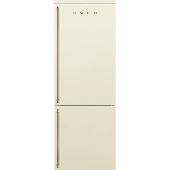 Frigorifero Combinato Smeg FA8005RPO6 Linea Coloniale Panna Total No Frost Cerniera Destra