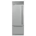SMEG RF376LSIX комбинированного холодильника классическая нержавеющая сталь без морозного ледяного производителя левый шарнир