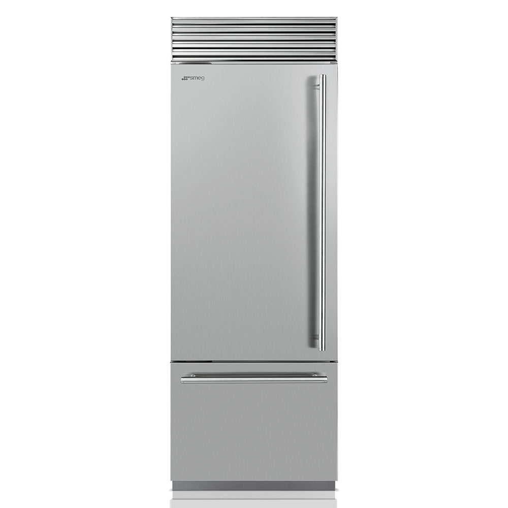 SMEG RF376LSIX Combined Refrigerator Classic Stainless Steel NO FROST ICE MAKER LEFT HINGE