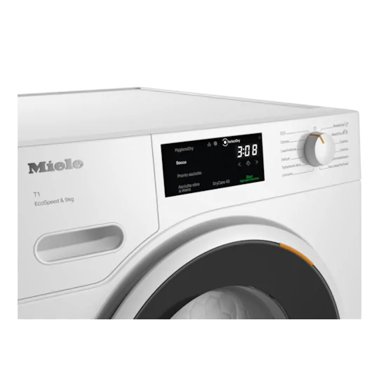 Primo piano del pannello comandi (selettore e display DirectSensor)