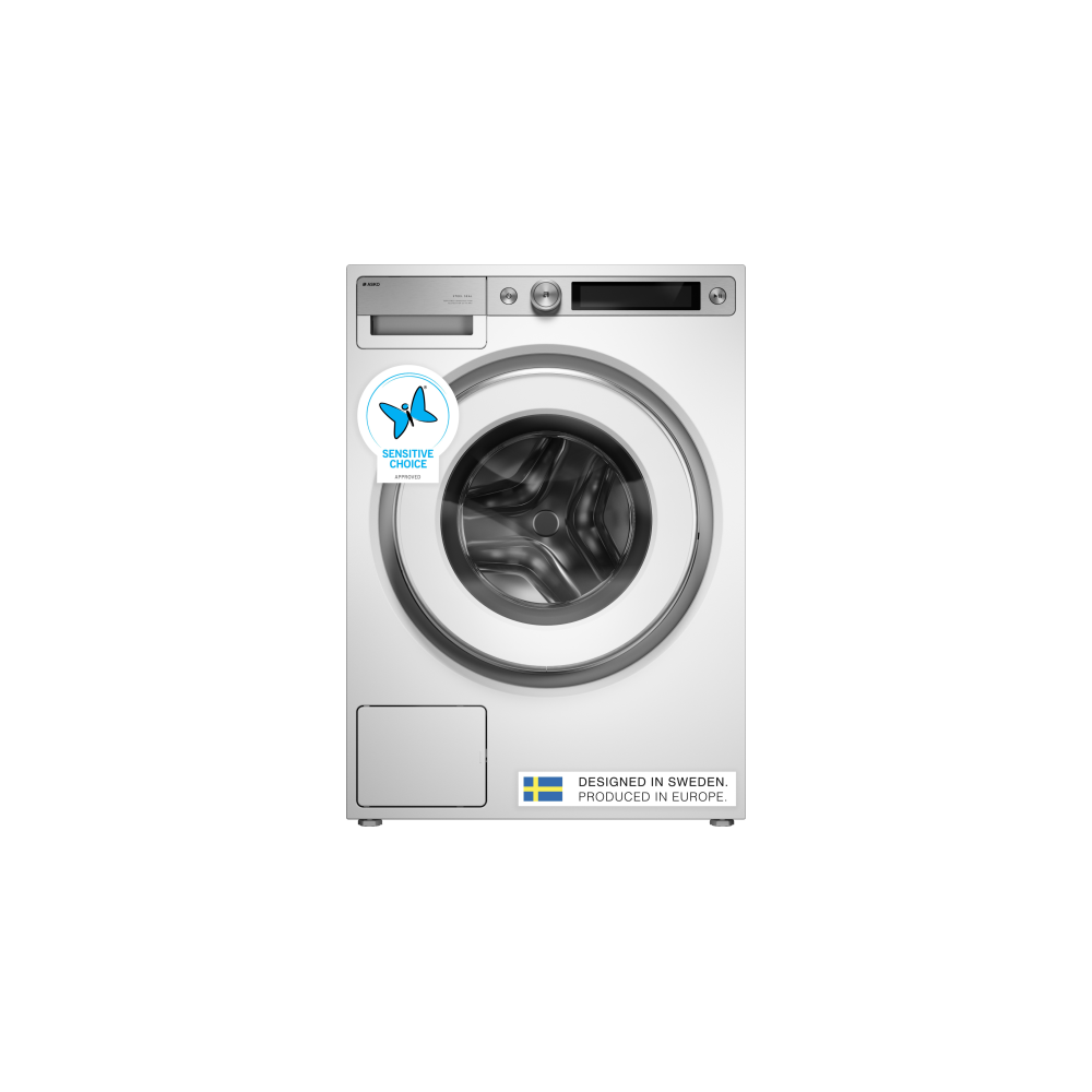 Asko W7096XW – Lave-linge Steel Seal™ Série 7, 9 kg, 1600 tr/min, Classe énergétique A Style+, Blanc