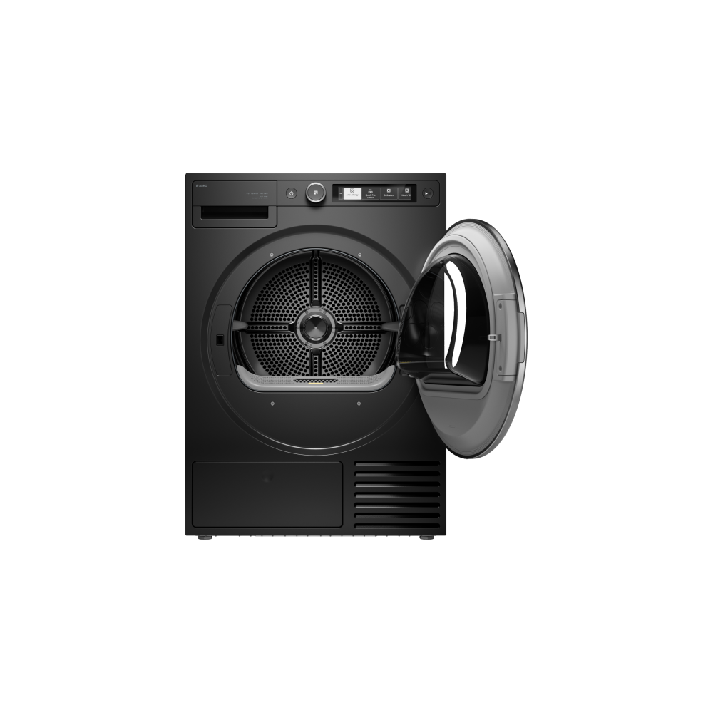Asko T509HRG Sèche-linge 9 kg Style de graphite noir, classe de pompe à chaleur B, 59 dB