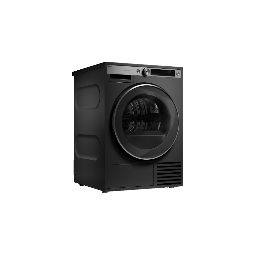 Asko T709Hug Sèche-linge 9 kg Style de graphite noir +, CLASSE DE POMPE DE CHALEUR B, STEAM, 58 DB