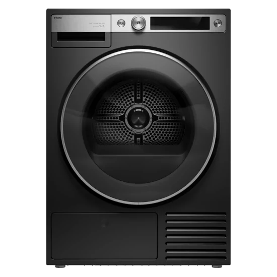 Asko T709Hug烘干机9公斤黑色石墨风格+，热泵等级B，Steam，58 dB