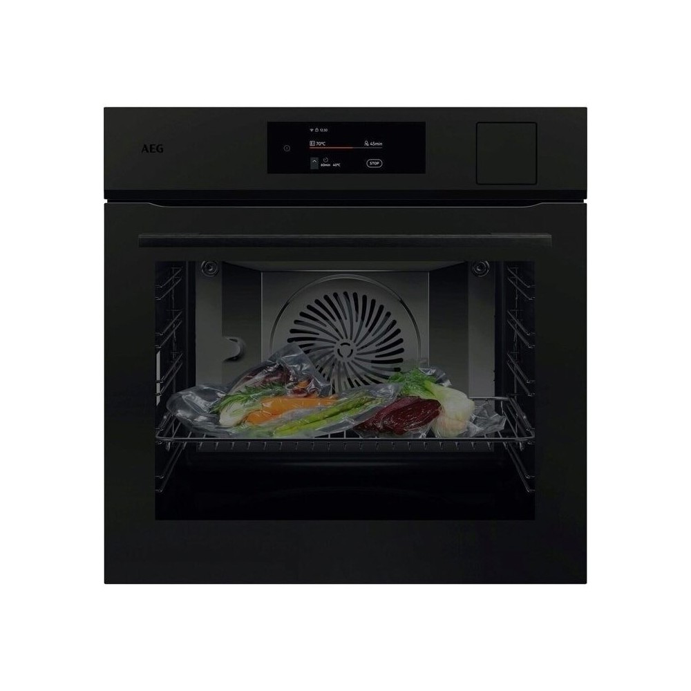 Horno de vapor AEG SteamPro Series 8000 Sous Pirologize Pirologize NBP8S731AT