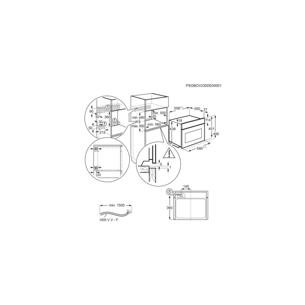 Microonde-AEG-Nko5n401b-integrierte Küche-moderne