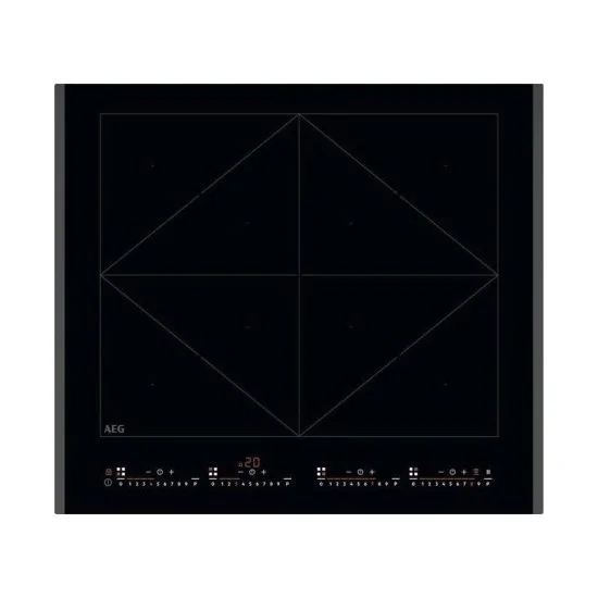 Plaque à induction AEG NIR64T00FB SERIES 6000 TOTALFLEX Vue de face