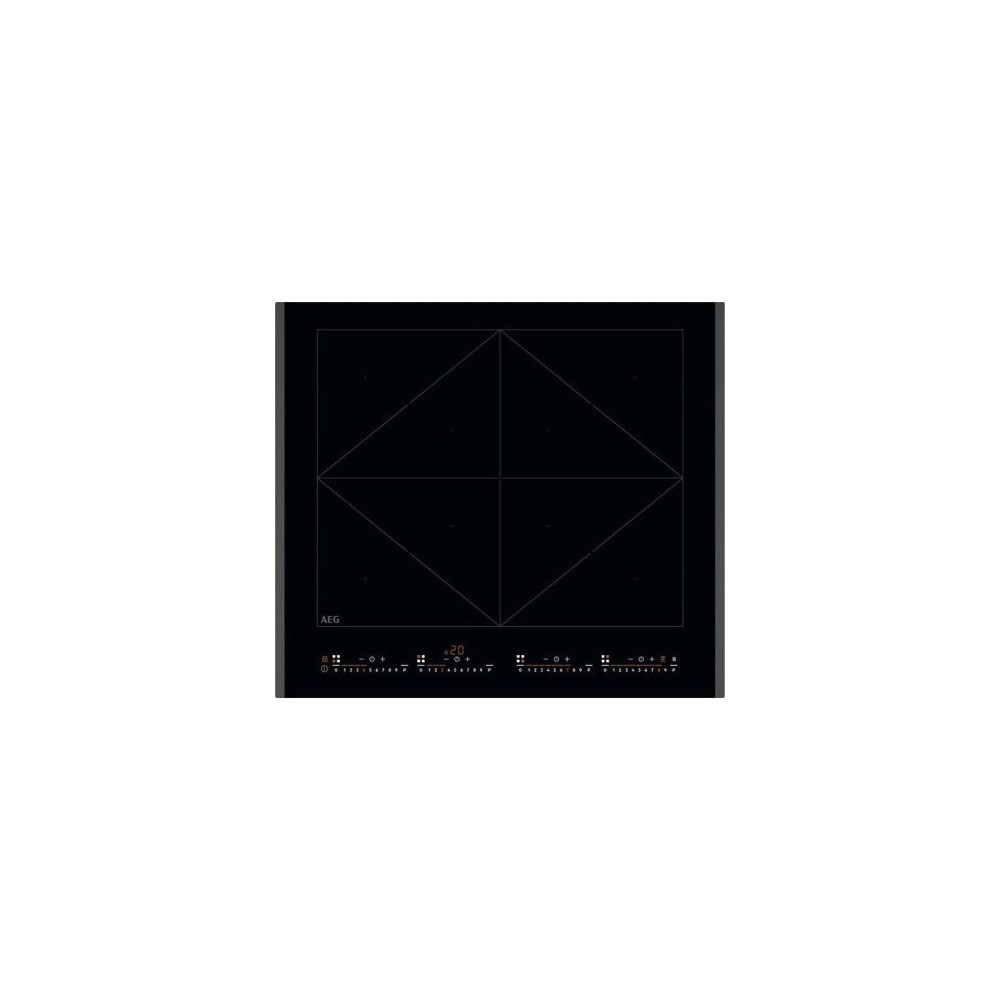 Induction hob AEG NIR64T00FB Series 6000 TotalFlex Front view