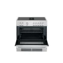 Küche Bertazzoni MASCH94I1E 90cm - 4 Induktionszonen + Integrierte Haube + Backofen mit Luftpolster : Farben - edelstahl