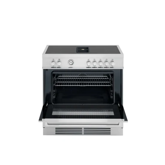 Bertazzoni MASCH94I1E - Cuisine 90cm Induction 4 zones + capuche intégrée + friture d'air |MISUMI