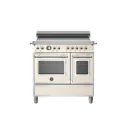 Bertazzoni HER95I2E Cousine à induction 5 zones de 100 cm : couleurs - Ivoire