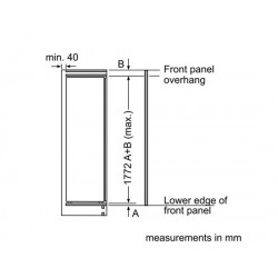 bosch Réfrigérateur de porte simple Porte zippée plate ,KIL82AF30