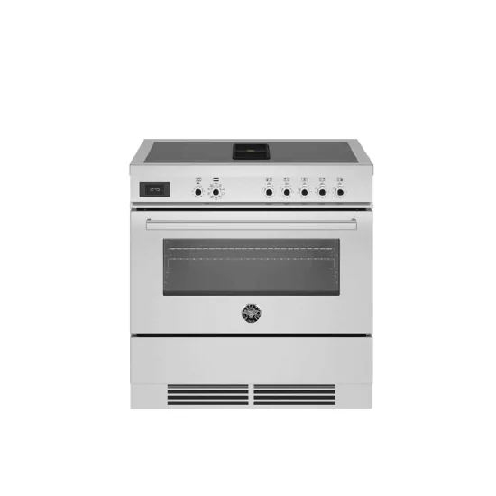 Cucina PROCH94I1 Professional Bertazzoni: 90cm, Induzione 4 Zone & Cappa Integrata
