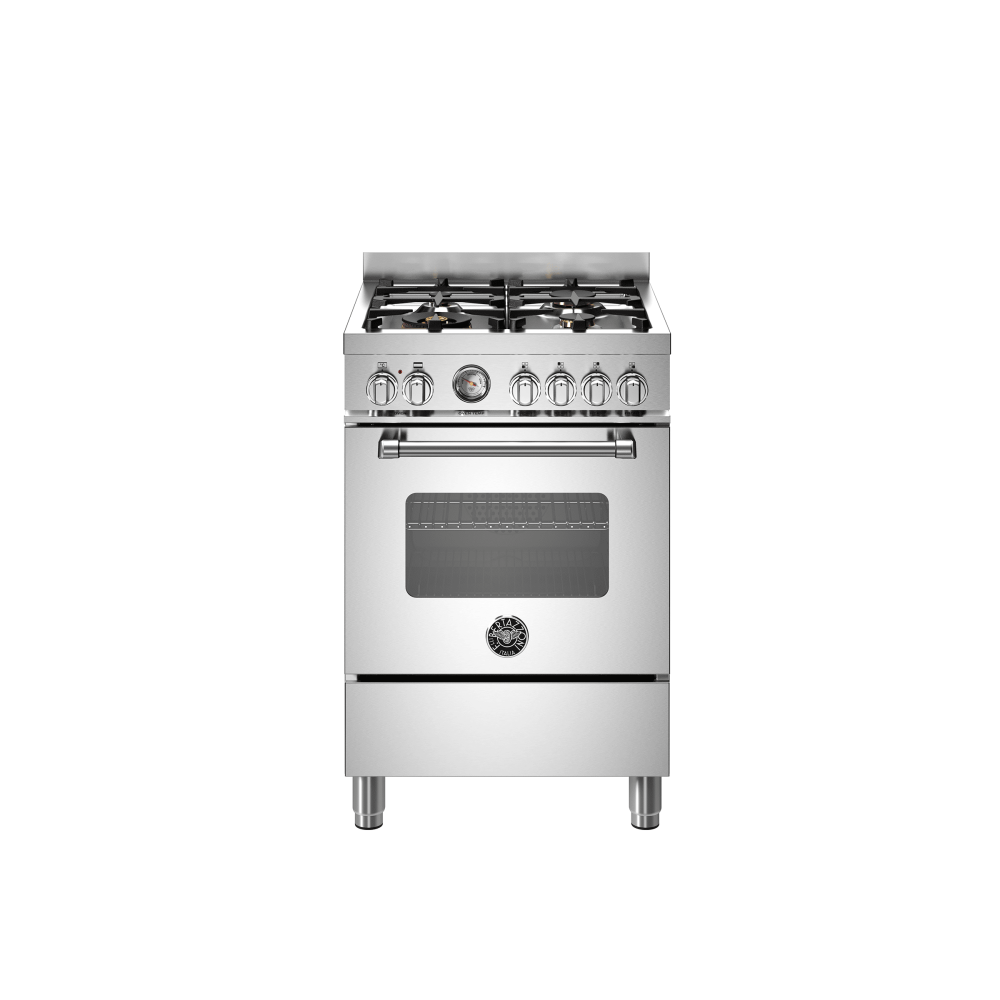 Bertazzoni MAS64L1EXT2 Master 60cm | 4 Gasbrenner & 69l Elektroofen