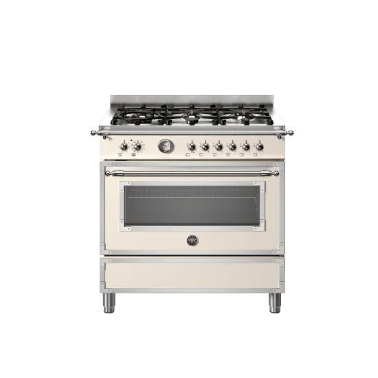 Bertazzoni HER96L1NET2 Heritage - Cuisine 90cm 6 Brûleurs + Four XL