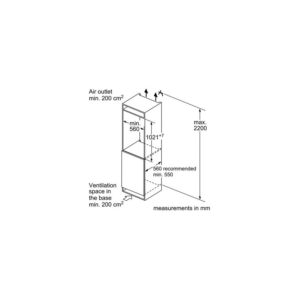 bosch Single door refrigerador Puerta de cremallera plana ,KIR31AF30