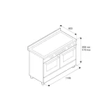 Cucina 120cm Professionale Bertazzoni: 6 Bruciatori con Piastra Teppan Yaki e Doppio Forno Elettrico
