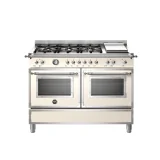 120cm Bertazzoni Professional Kitchen with 6 Burners, Teppayaki Plate and Double Electric Oven