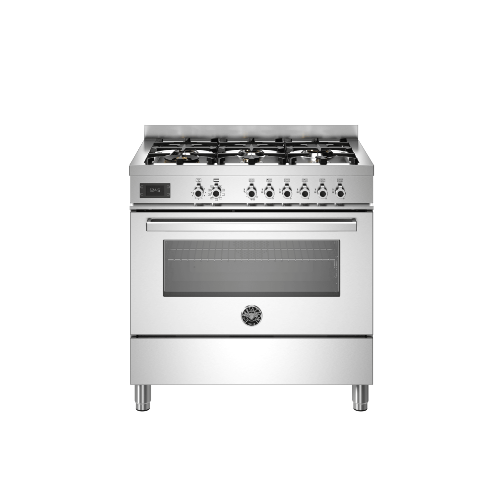 Bertazzoni PRO96L1E Cucina Professionale 90cm 6 Bruciatori + Forno Elettrico