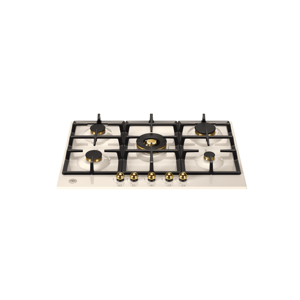 Bertazzoni Heritage P755CHERAG | Варочная панель 75см Слоновая кость и Золото