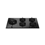 Bertazzoni P905LMODGNE 90cm Black Glass Hob with Wok