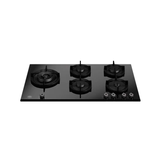 Bertazzoni P905LPROGNE 90cm Gaskochfeld schwarzes Glas Wok 5kW