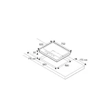 Bertazzoni P755CPROGNE Placa de Gas 75cm Vidrio Negro Wok 4kW