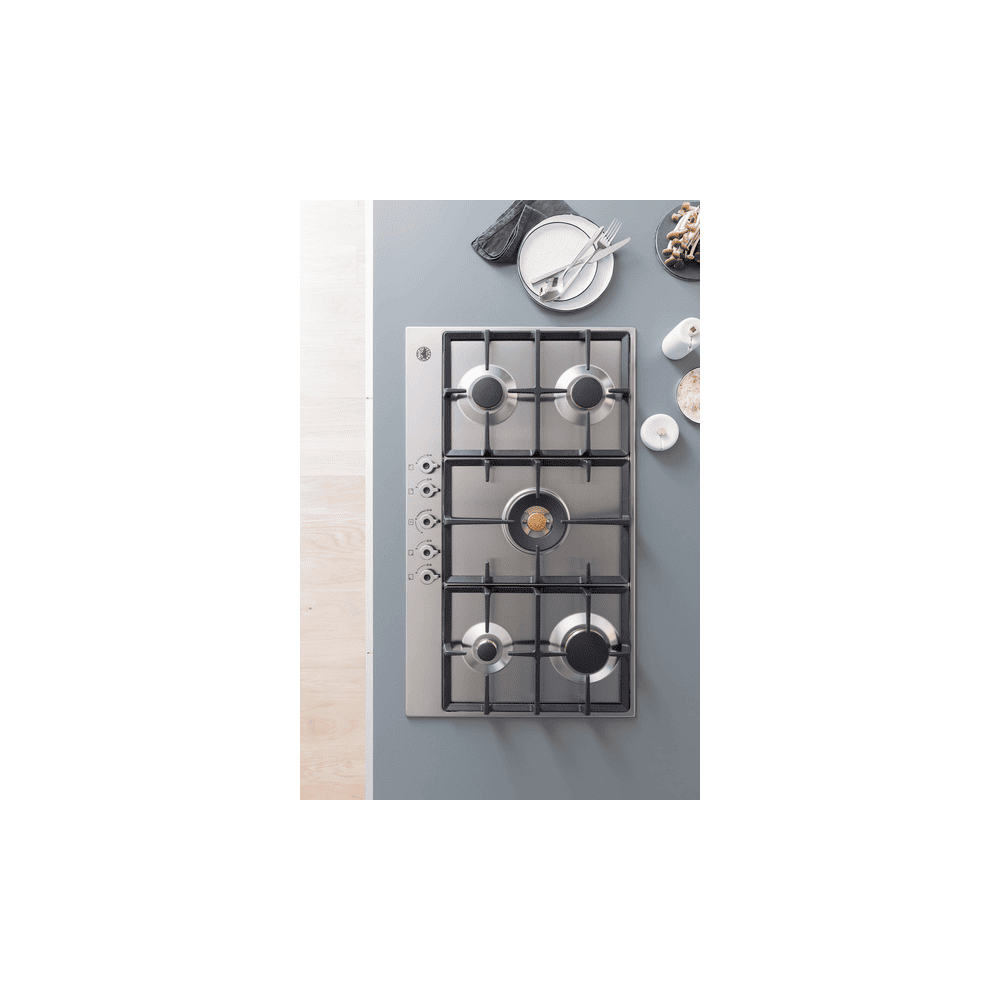 Bertazzoni P905CPROX Газовая панель 90 см, нержавеющая сталь, Dual Wok 5 кВт